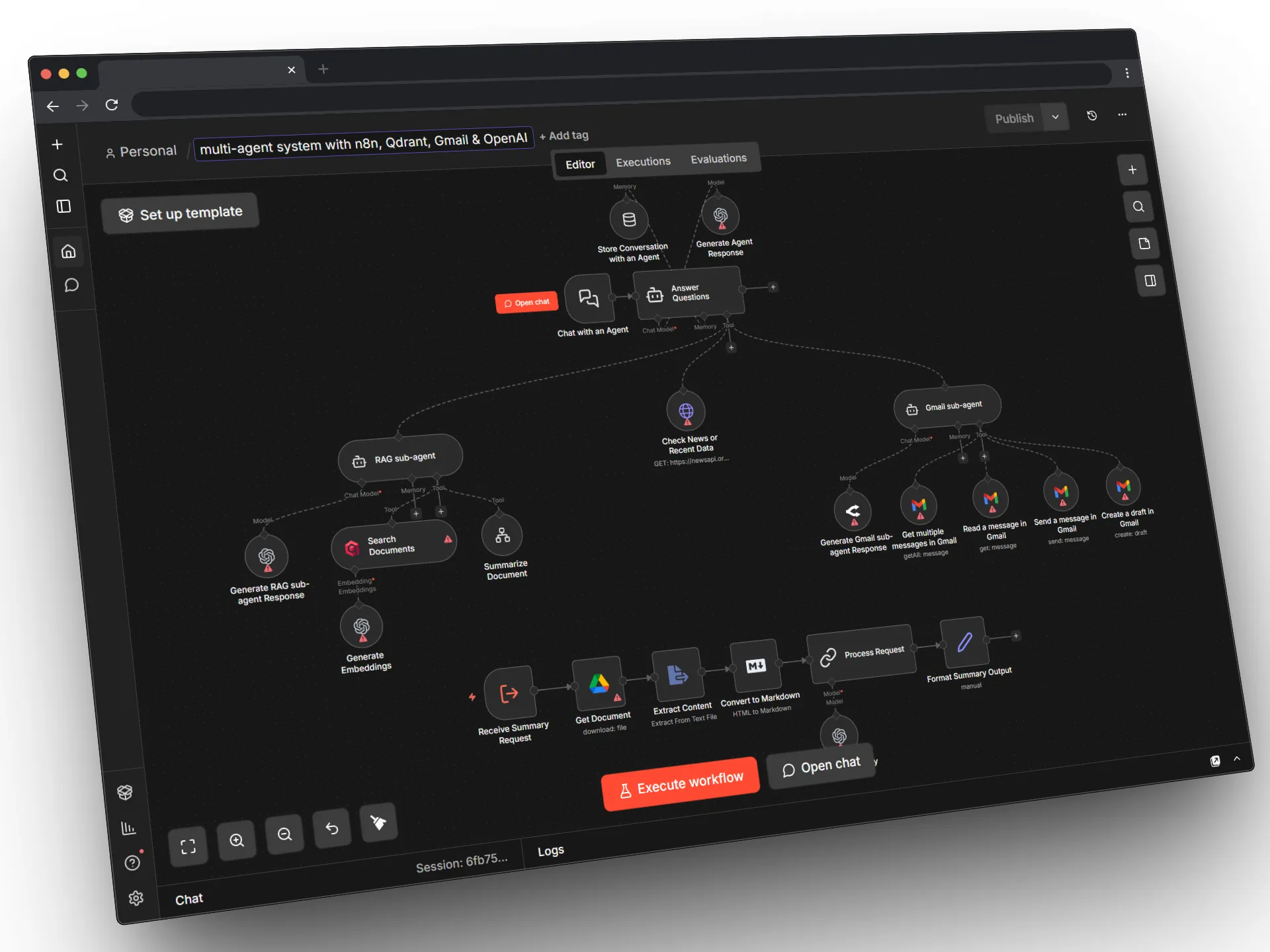 Geavanceerd Multi-Agent Systeem via n8n Architectuur