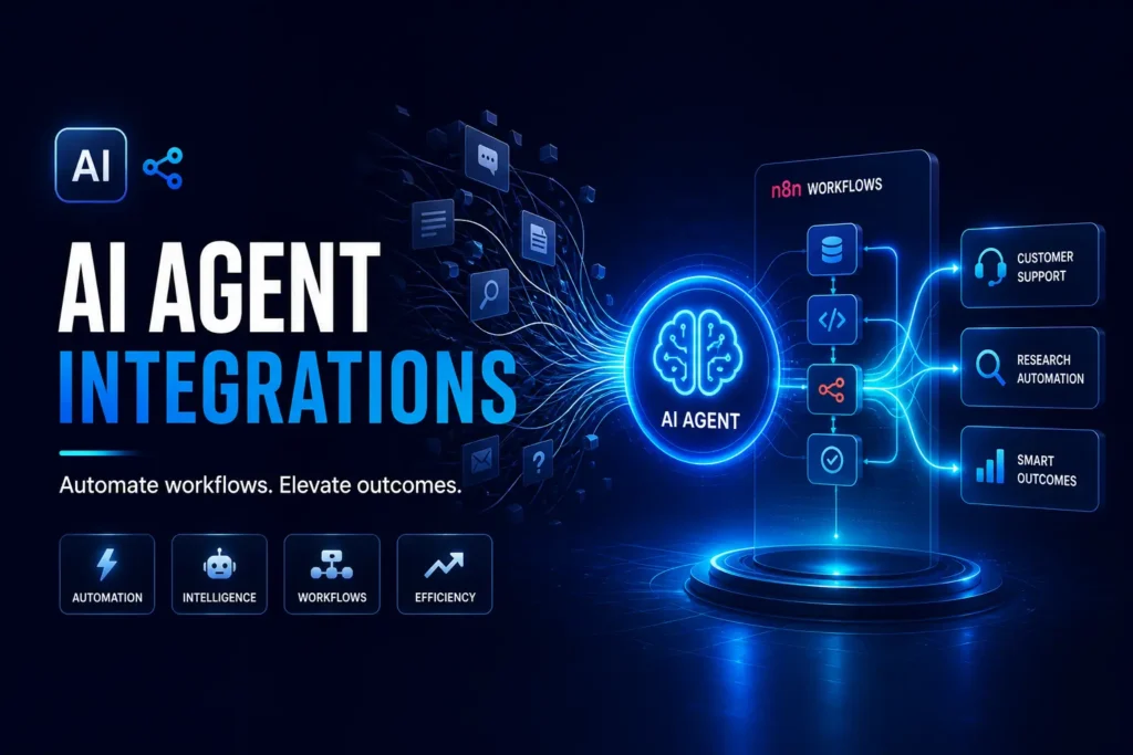 n8n smart AI agent integration for automated customer support and research