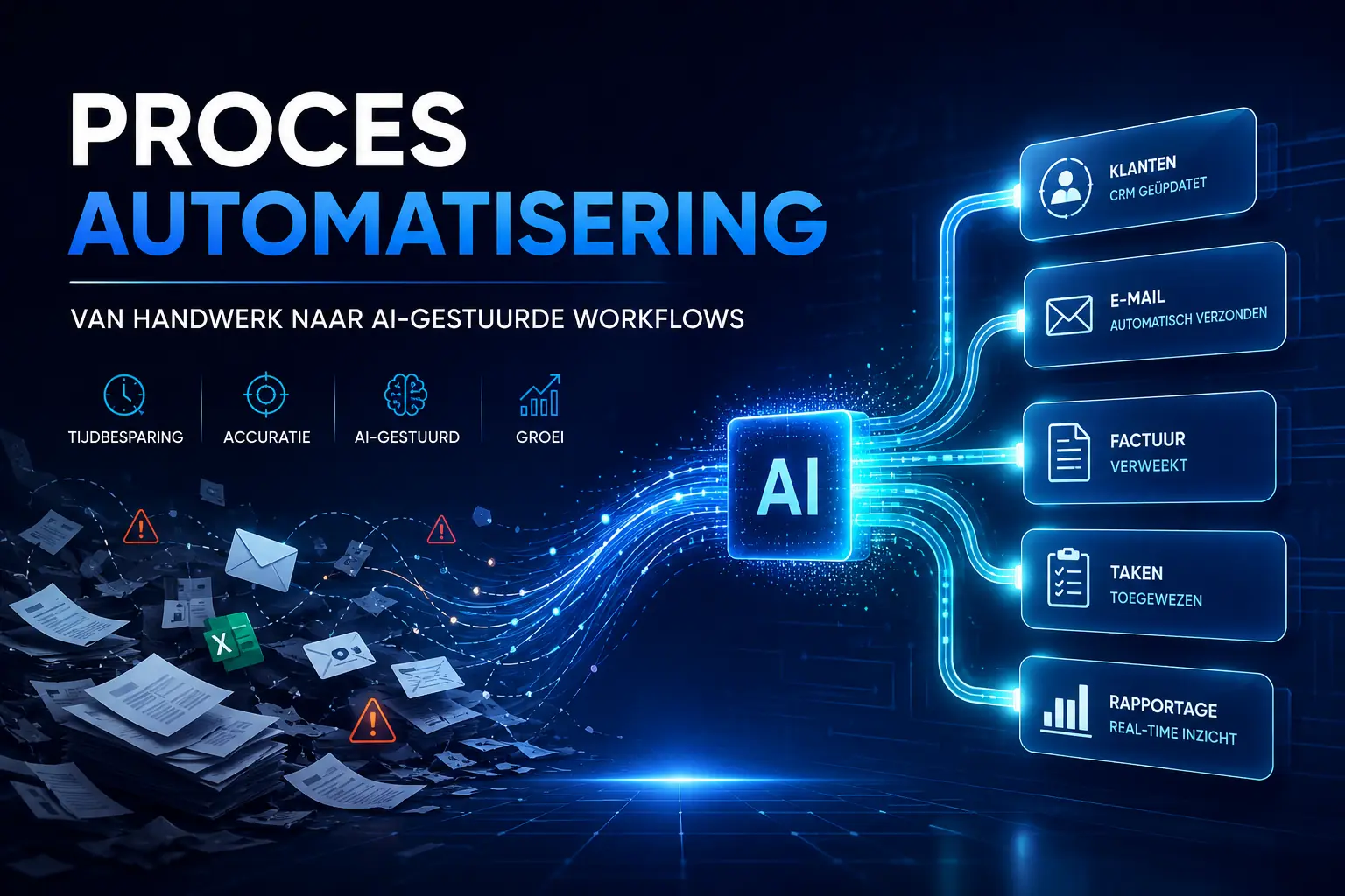 Wat is procesautomatisering Van eindeloos handwerk naar AI-gestuurde workflows